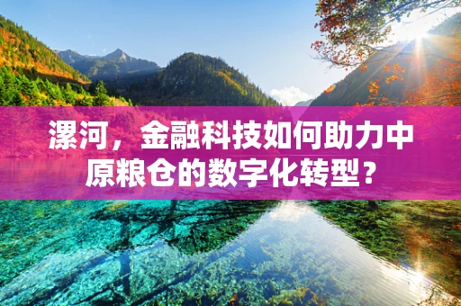 漯河，金融科技如何助力中原粮仓的数字化转型？