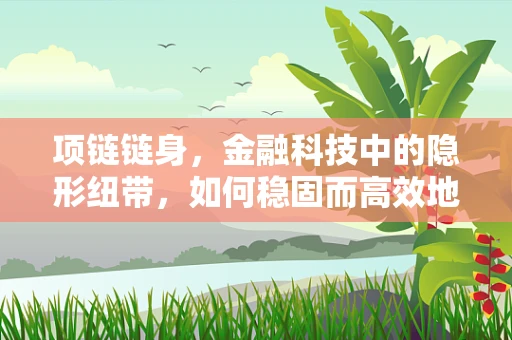 项链链身，金融科技中的隐形纽带，如何稳固而高效地连接价值？