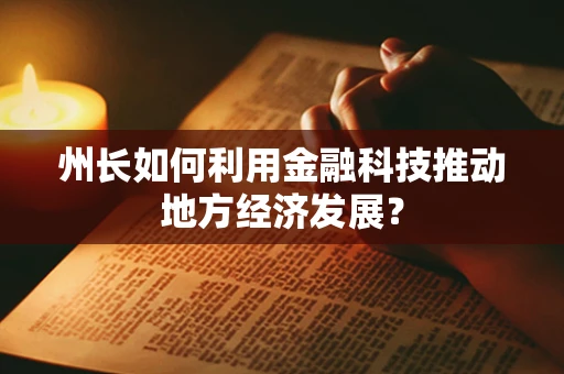 州长如何利用金融科技推动地方经济发展？
