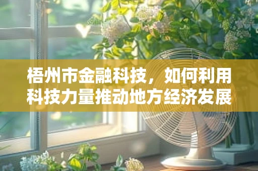 梧州市金融科技，如何利用科技力量推动地方经济发展？