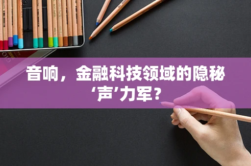 音响，金融科技领域的隐秘‘声’力军？