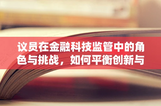 议员在金融科技监管中的角色与挑战，如何平衡创新与安全？