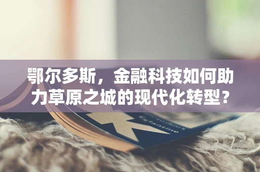 鄂尔多斯，金融科技如何助力草原之城的现代化转型？
