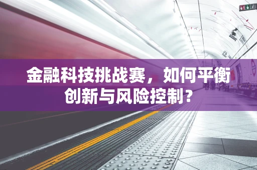 金融科技挑战赛，如何平衡创新与风险控制？