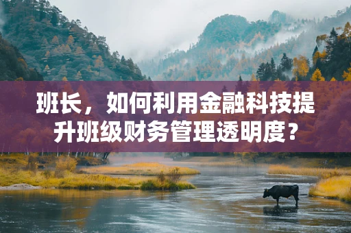 班长，如何利用金融科技提升班级财务管理透明度？
