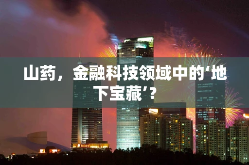 山药，金融科技领域中的‘地下宝藏’？
