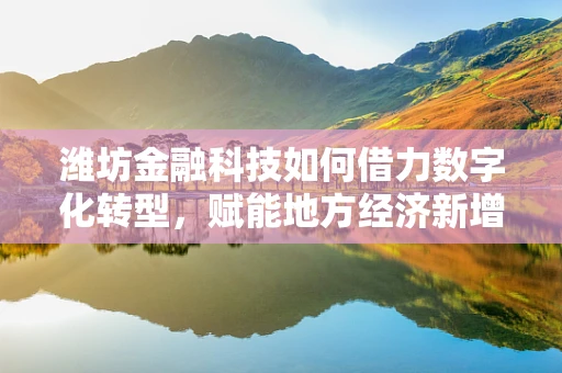 潍坊金融科技如何借力数字化转型，赋能地方经济新增长？
