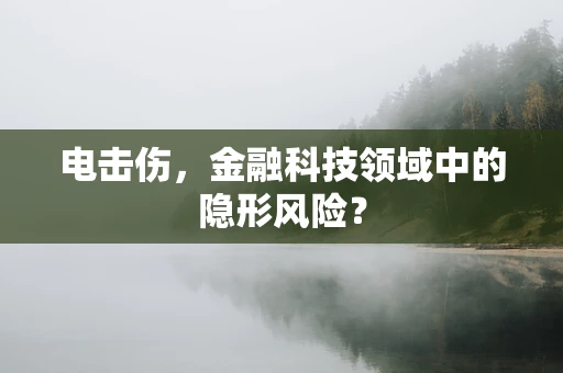 电击伤，金融科技领域中的隐形风险？