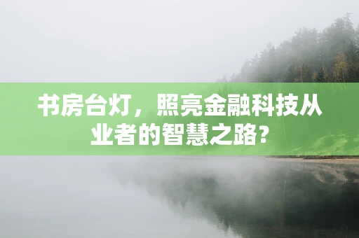 书房台灯，照亮金融科技从业者的智慧之路？