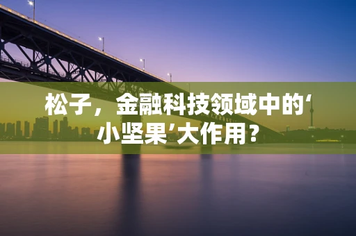 松子，金融科技领域中的‘小坚果’大作用？