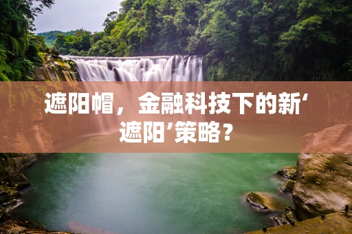 遮阳帽，金融科技下的新‘遮阳’策略？