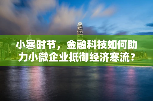 小寒时节，金融科技如何助力小微企业抵御经济寒流？