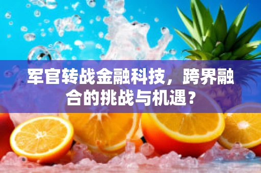 军官转战金融科技，跨界融合的挑战与机遇？