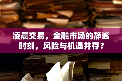 凌晨交易，金融市场的静谧时刻，风险与机遇并存？