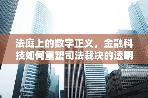 法庭上的数字正义，金融科技如何重塑司法裁决的透明度？