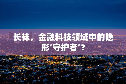 长袜，金融科技领域中的隐形‘守护者’？