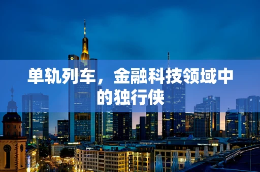 单轨列车，金融科技领域中的独行侠