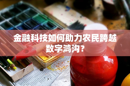 金融科技如何助力农民跨越数字鸿沟？