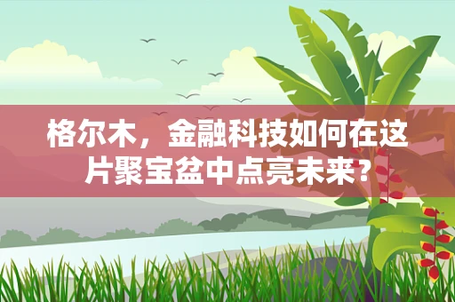 格尔木，金融科技如何在这片聚宝盆中点亮未来？