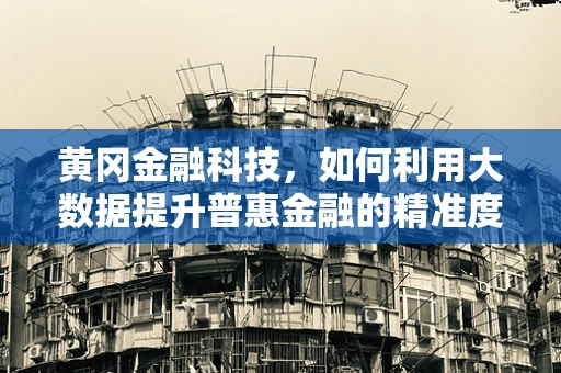 黄冈金融科技，如何利用大数据提升普惠金融的精准度？