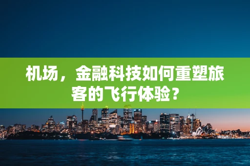 机场，金融科技如何重塑旅客的飞行体验？
