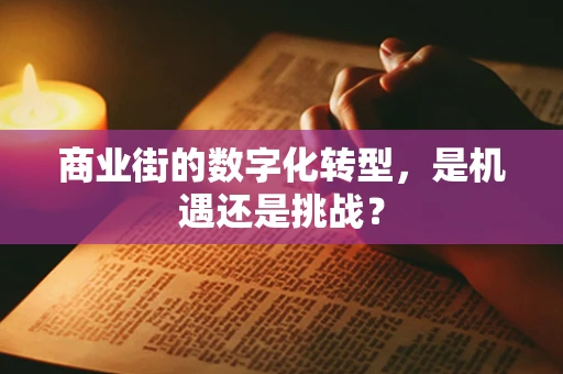 商业街的数字化转型，是机遇还是挑战？