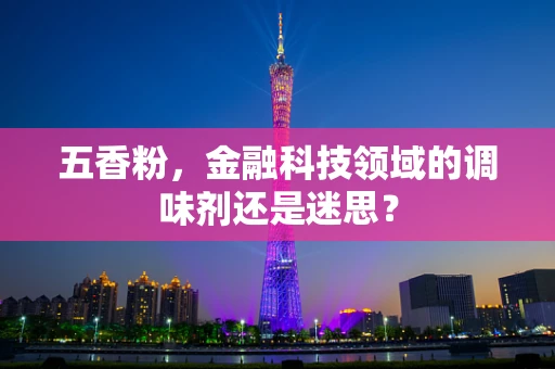 五香粉，金融科技领域的调味剂还是迷思？