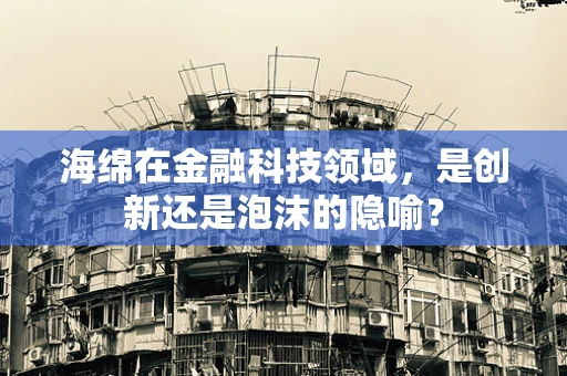 海绵在金融科技领域，是创新还是泡沫的隐喻？
