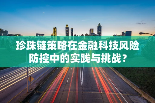 珍珠链策略在金融科技风险防控中的实践与挑战？