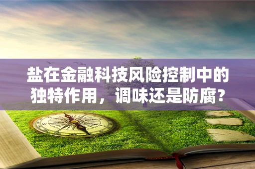 盐在金融科技风险控制中的独特作用，调味还是防腐？