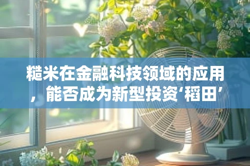 糙米在金融科技领域的应用，能否成为新型投资‘稻田’的种子？