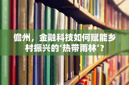 儋州，金融科技如何赋能乡村振兴的‘热带雨林’？