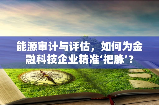 能源审计与评估，如何为金融科技企业精准‘把脉’？