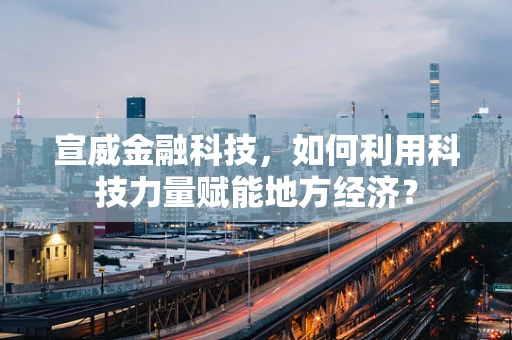 宣威金融科技，如何利用科技力量赋能地方经济？