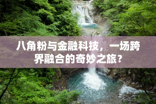 八角粉与金融科技，一场跨界融合的奇妙之旅？