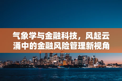 气象学与金融科技，风起云涌中的金融风险管理新视角？