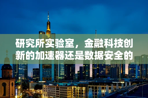 研究所实验室，金融科技创新的加速器还是数据安全的隐忧？