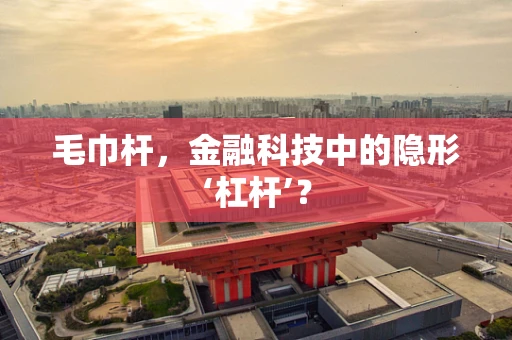 毛巾杆，金融科技中的隐形‘杠杆’？