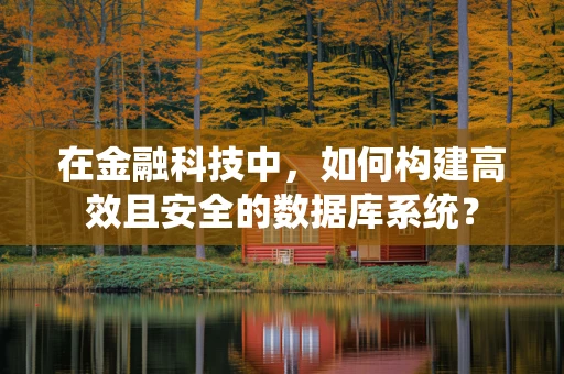 在金融科技中，如何构建高效且安全的数据库系统？