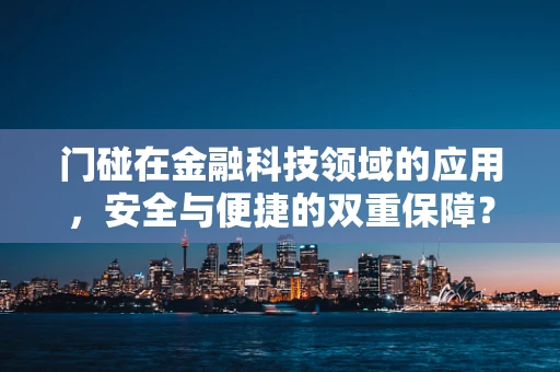门碰在金融科技领域的应用，安全与便捷的双重保障？