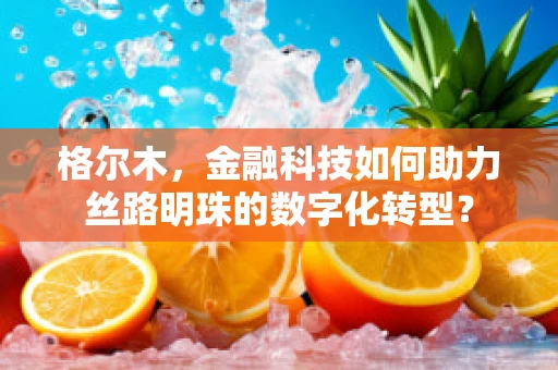 格尔木，金融科技如何助力丝路明珠的数字化转型？