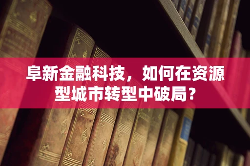 阜新金融科技，如何在资源型城市转型中破局？