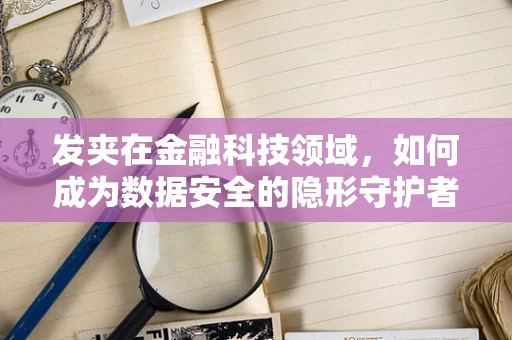 发夹在金融科技领域，如何成为数据安全的隐形守护者？