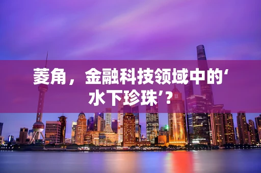 菱角，金融科技领域中的‘水下珍珠’？