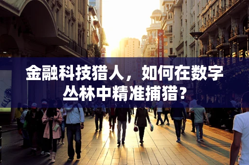 金融科技猎人，如何在数字丛林中精准捕猎？