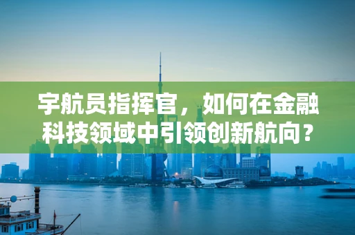 宇航员指挥官，如何在金融科技领域中引领创新航向？
