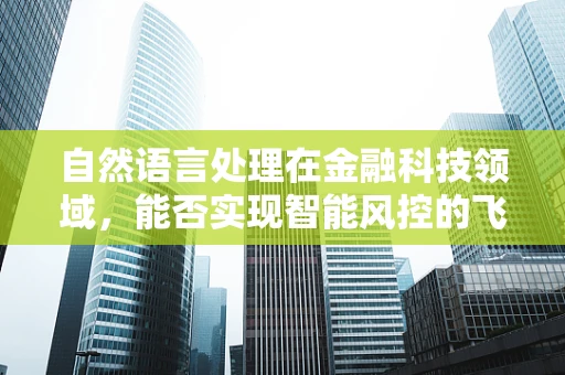 自然语言处理在金融科技领域，能否实现智能风控的飞跃？
