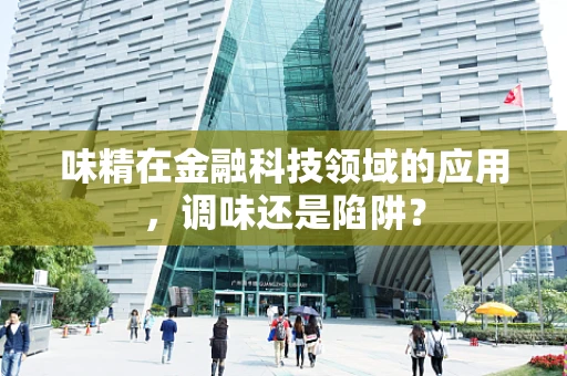 味精在金融科技领域的应用，调味还是陷阱？