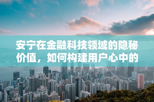 安宁在金融科技领域的隐秘价值，如何构建用户心中的‘数字避风港’？