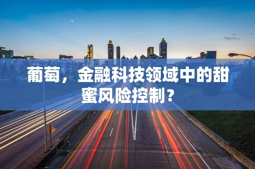 葡萄，金融科技领域中的甜蜜风险控制？